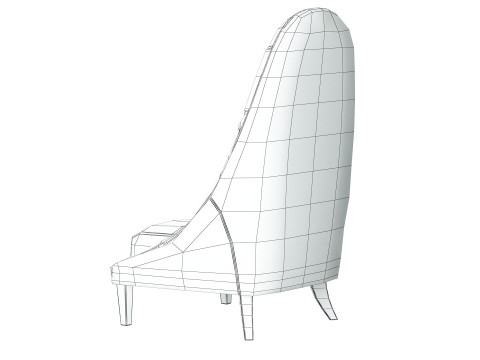 Armchair Smania Cornelia 3D Model