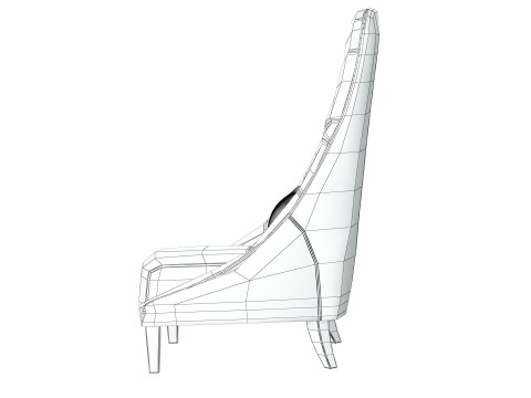 Armchair Smania Cornelia 3D Model
