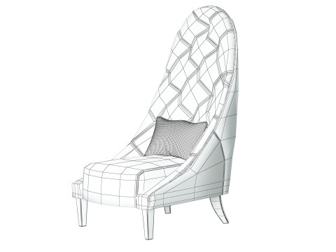 Armchair Smania Cornelia 3D Model