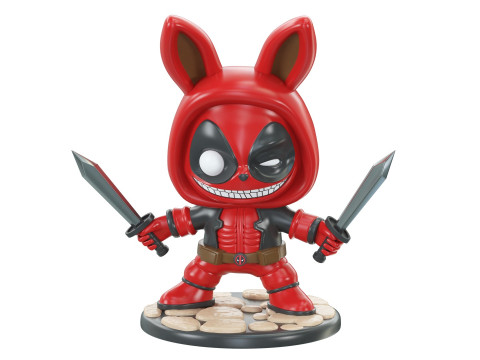LABUBU Deadpool Modelo 3D