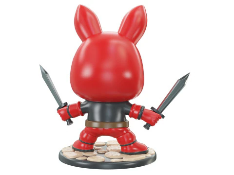 LABUBU Deadpool 3D Model