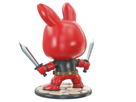 LABUBU Deadpool 3D Model