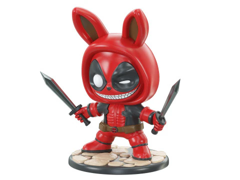 LABUBU Deadpool 3D Model