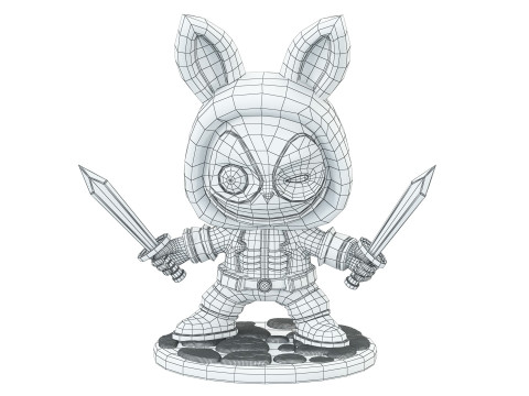 LABUBU Deadpool 3D Modell