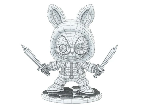 LABUBU Deadpool 3D Model