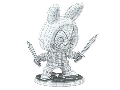LABUBU Deadpool 3D Modell