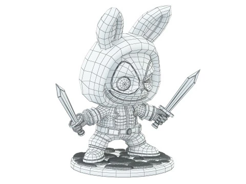 LABUBU Deadpool 3D Model