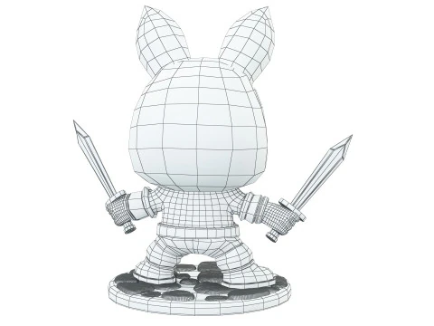 LABUBU Deadpool 3D Model