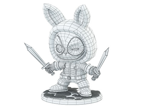 LABUBU Deadpool 3D Modell