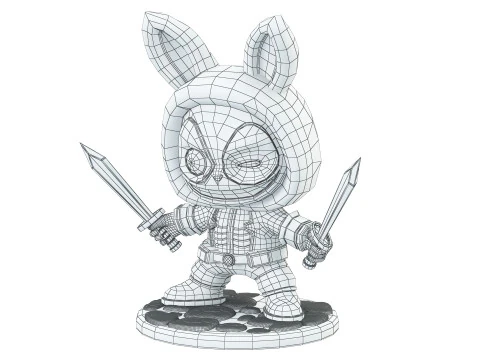 LABUBU Deadpool 3D Model