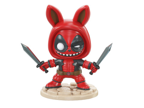 LABUBU Deadpool Figure Modèles 3D en vedette