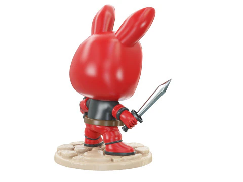 LABUBU Deadpool Figure 3D Print Model