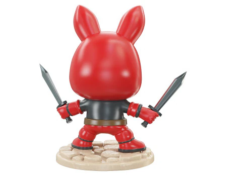 LABUBU Deadpool Figure 3D Print Model