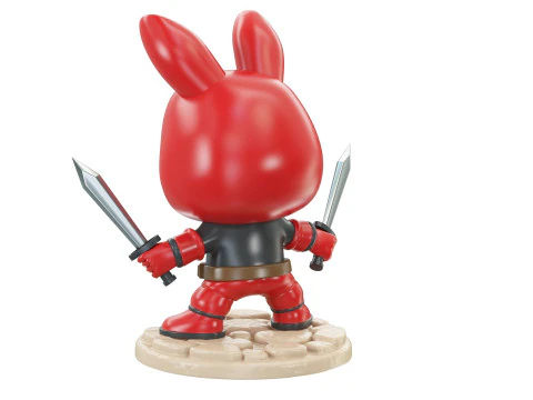 LABUBU Deadpool Figure 3D Print Model