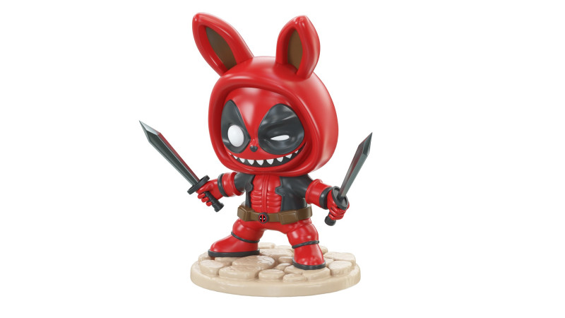 Deadpool Laboobu 02 Model 3D .c4d .max .obj .3ds .fbx .stl .blend 