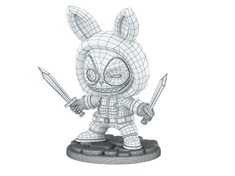 Deadpool Laboobu 02 Model 3D