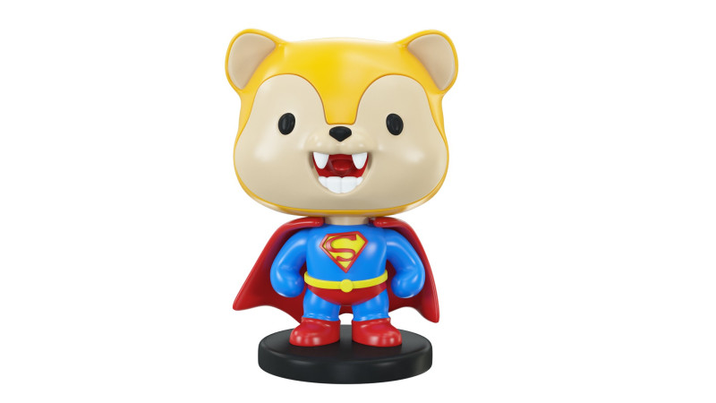 Super Bear 3D Modell .c4d .max .obj .3ds .fbx .stl .blend 