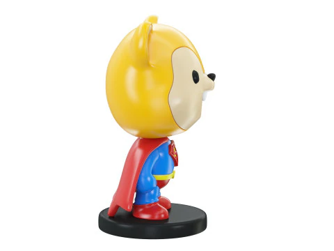 Super Bear Figure 3D Print Model