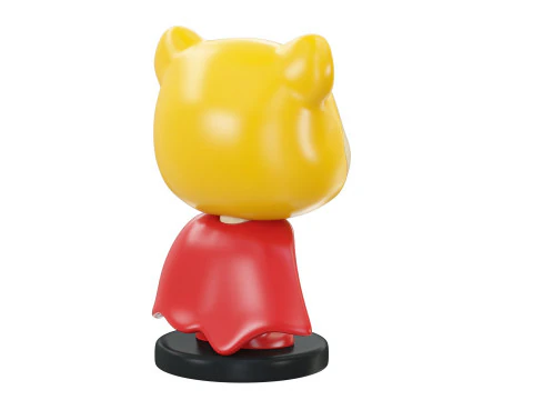 Super Bear Figure 3D Print Model