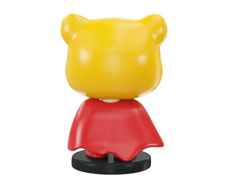 Super Bear Figure 3D Print Model