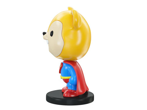 Super Bear Figure 3D Print Model