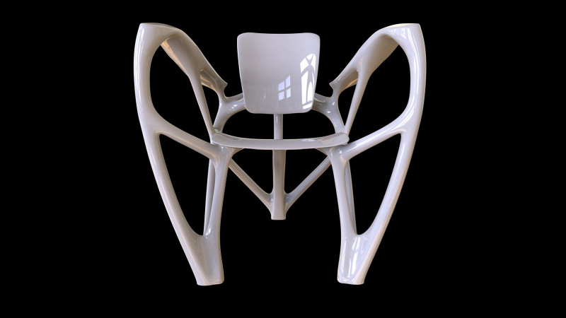 Bone Armchair Model Cetak 3D .c4d .max .obj .3ds .fbx .stl .blend