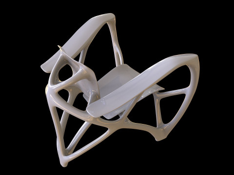 Bone Armchair Modello di stampa 3D