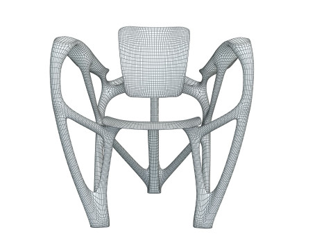 Bone Armchair Modello di stampa 3D