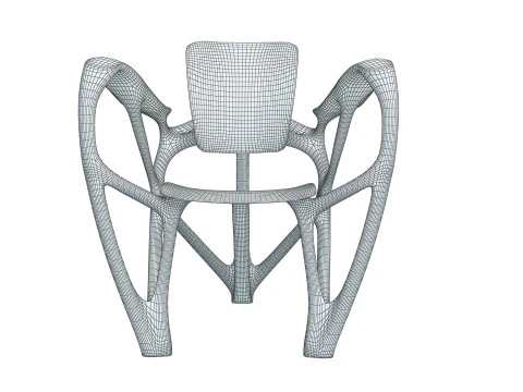 Bone Armchair 3D Print Model