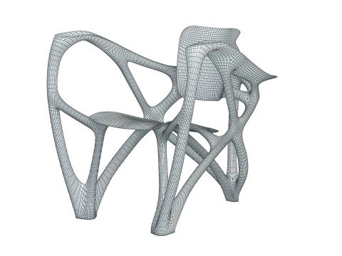 Bone Armchair 3D Print Model