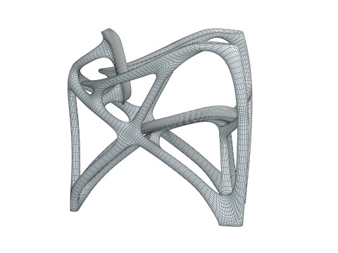 Bone Armchair Modello di stampa 3D