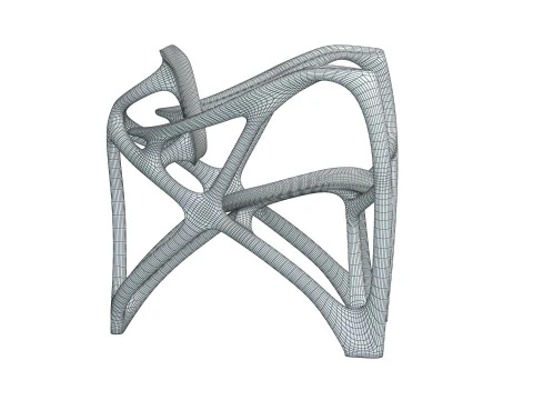 Bone Armchair 3D Print Model