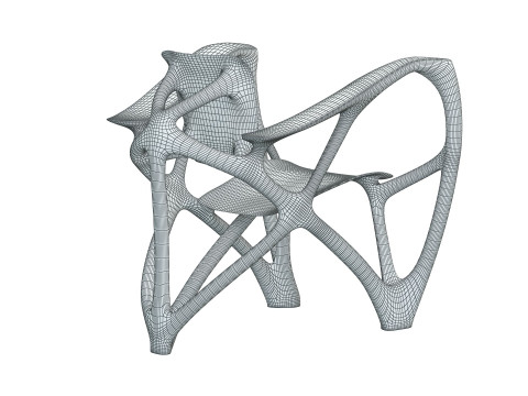 Bone Armchair Modello di stampa 3D