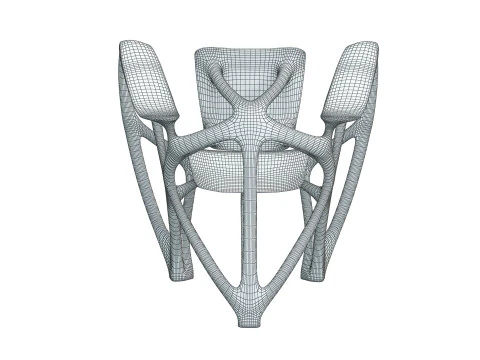 Bone Armchair 3D Print Model
