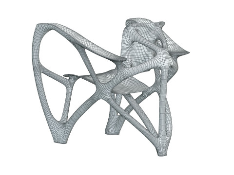 Bone Armchair Modello di stampa 3D