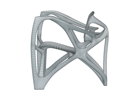 Bone Armchair Modello di stampa 3D