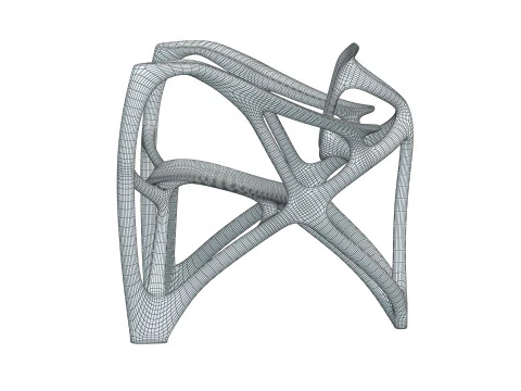 Bone Armchair 3D Print Model