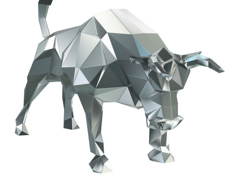 ESCULTURA TORO POLIGONAL Modelo de impresión 3D