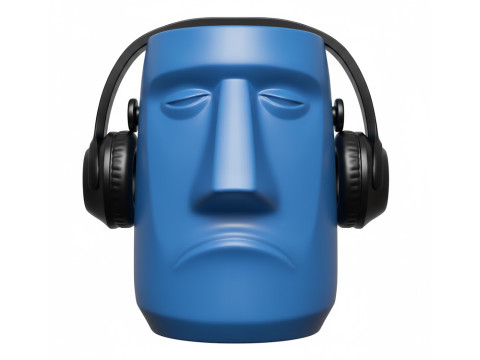 HEAD FLOWER POT VASE SAD 3D Print Model