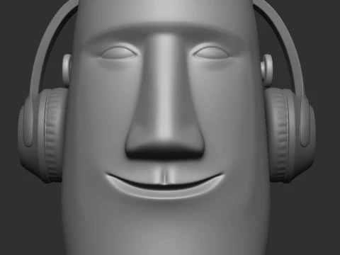 HEAD FLOWER POT VASE HAPPY 3D Print Model