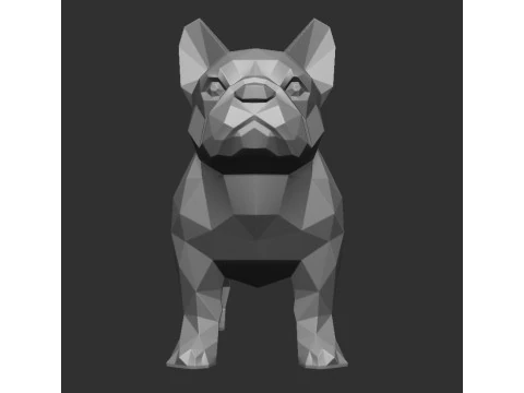 FRENCH BULLDOG FIGURINE 3D Print Model