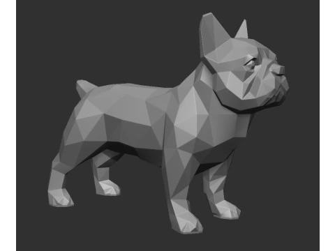 FRENCH BULLDOG FIGURINE 3D Print Model