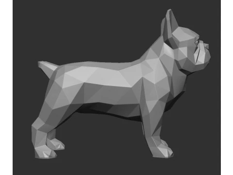 FRENCH BULLDOG FIGURINE 3D Print Model