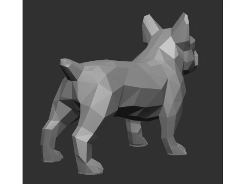 FRENCH BULLDOG FIGURINE 3D Print Model