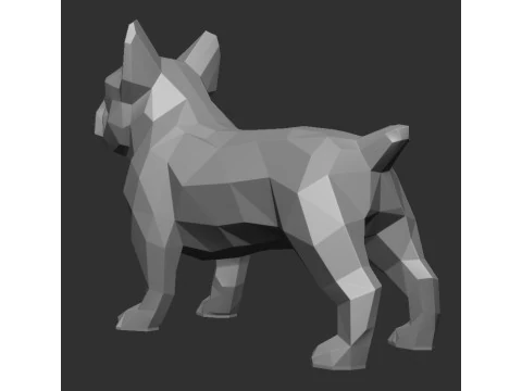 FRENCH BULLDOG FIGURINE 3D Print Model