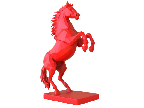GEOMETRIC HORSE 3D Print Model