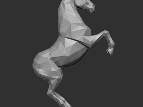 GEOMETRIC HORSE 3D Print Model