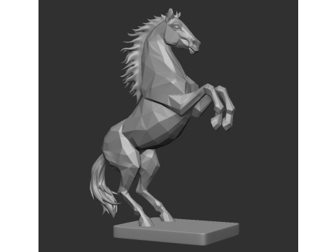 GEOMETRIC HORSE 3D Print Model