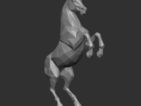 GEOMETRIC HORSE 3D Print Model