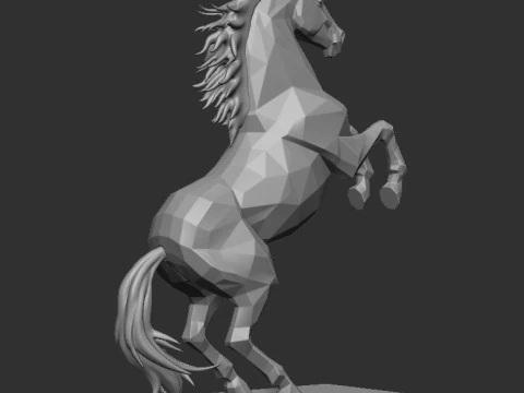 GEOMETRIC HORSE 3D Print Model